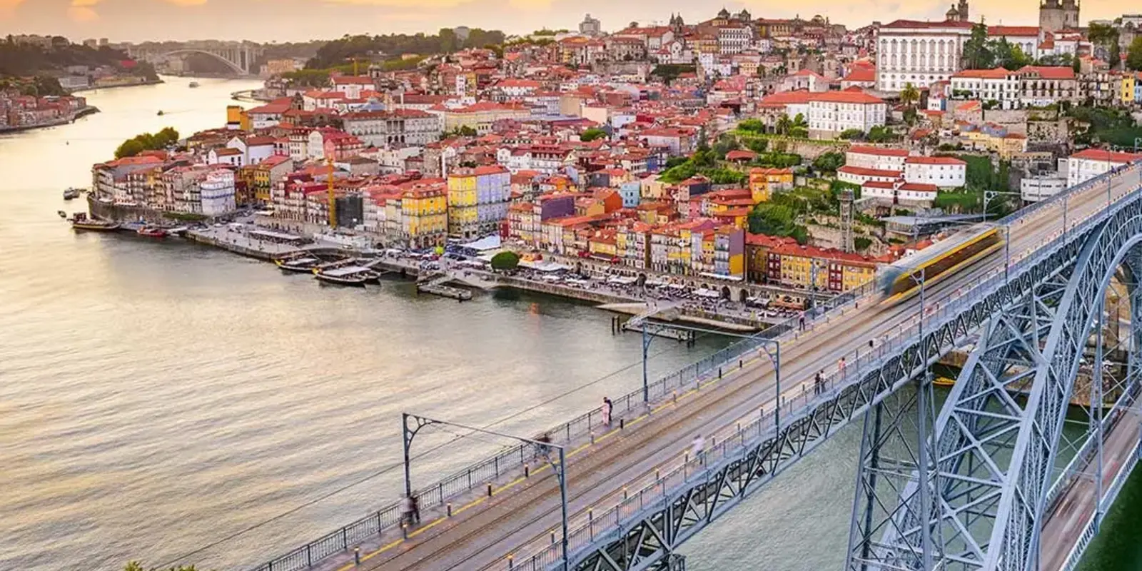 Porto mit der Dom-Louis-Brücke über den Douro